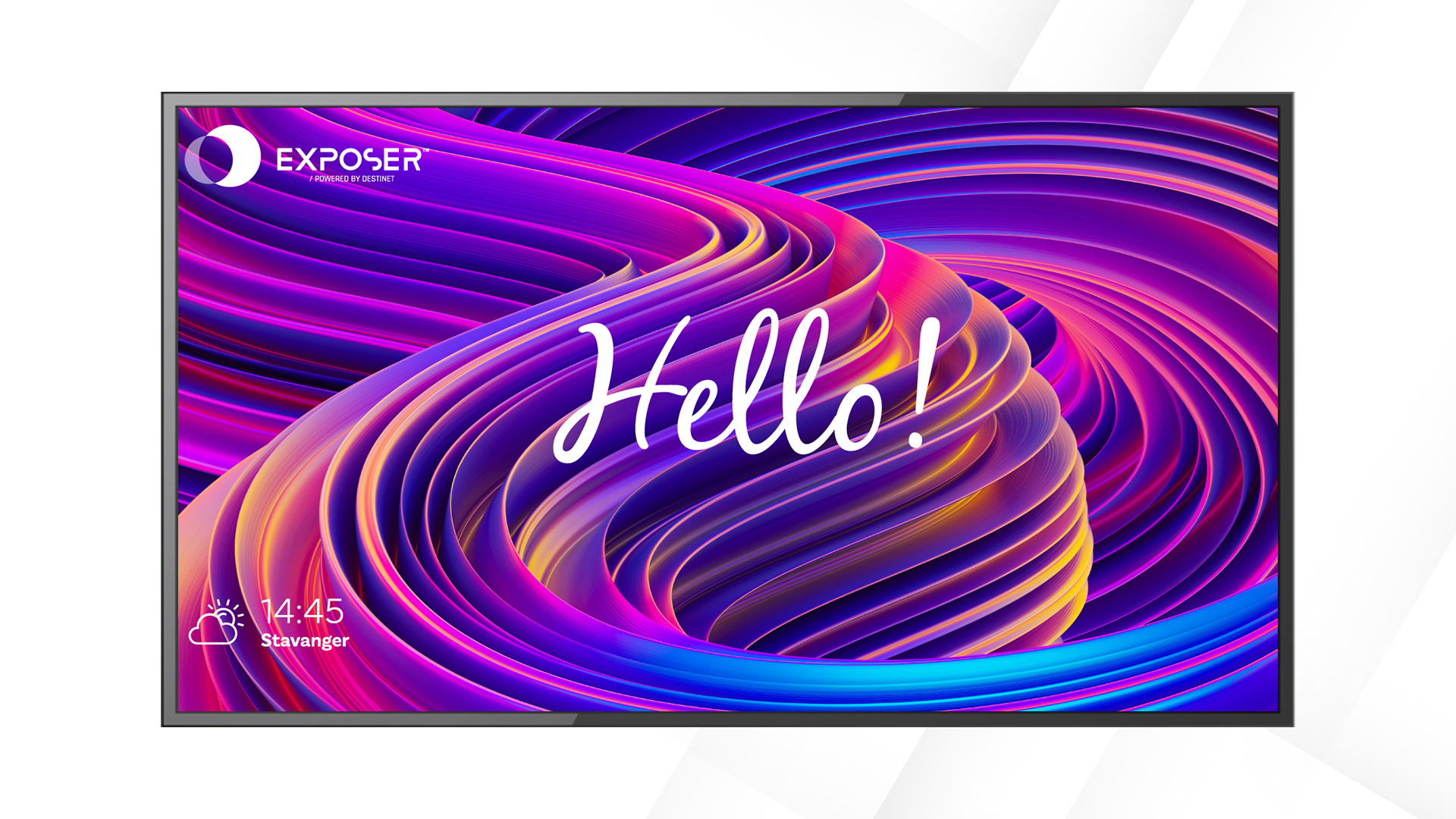 Data-driven info screens powered by Exposer